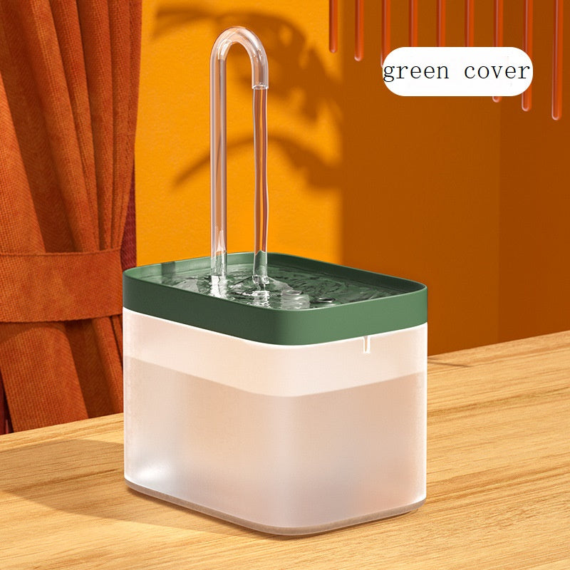 Automatic Cat Water Fountain 1.5L USB Electric Pet Water Dispenser | نافورة مياه أوتوماتيكية للقطط 1.5 لتر موزع مياه كهربائي للحيوانات الأليفة