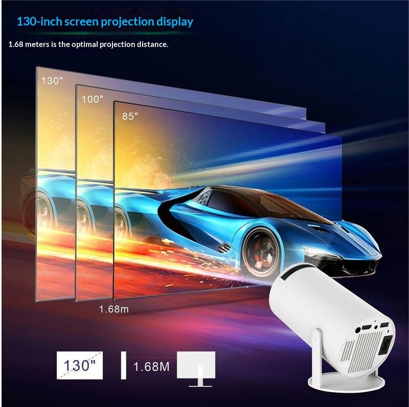 جهاز عرض ذكي مصغر HY300 | HY300 Mini Smart Home Projector