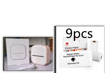طابعة ملصقات حرارية محمولة بلوتوث للصور والبطاقات والأسئلة | Portable Mini Thermal Label Printer Home Photo Printer Bluetooth Mini Label Printer