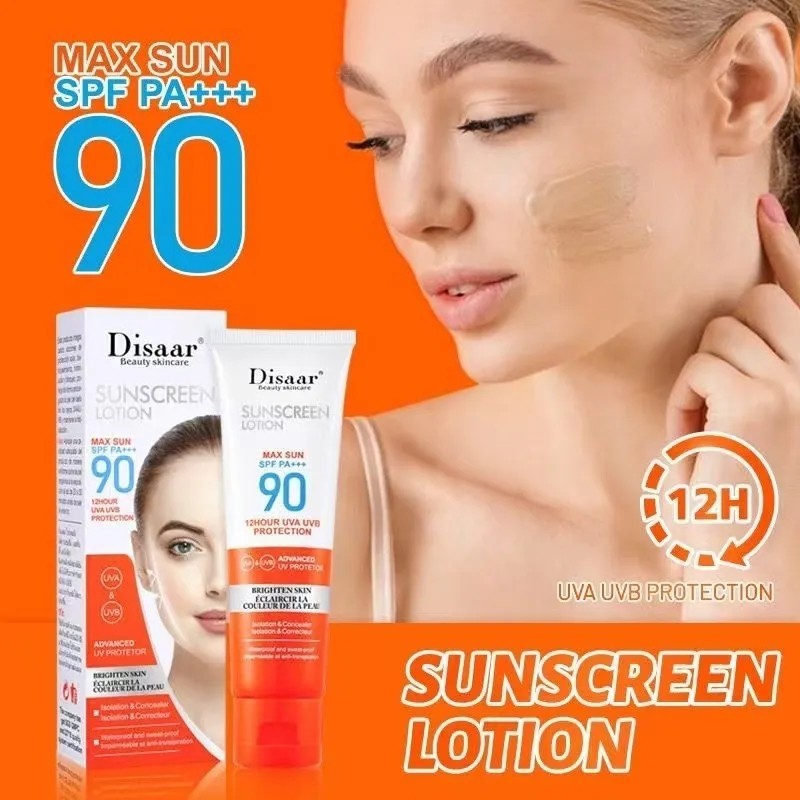 واقي شمس عالي الحماية مع مشرق ومرطب 100مل | High SPF Sunscreen Brightening Lotion 100ml