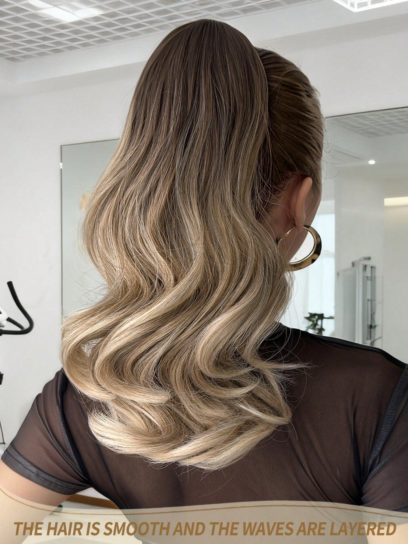 Claw Ponytail Extension Hair Short Wavy Bouncy Curls Multi Color 12-14 Inch Heat Resistant