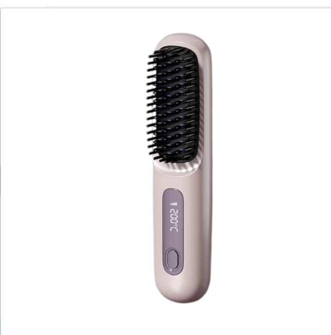 مشط تمليط لاسلكي 2 في 1 | 2 In 1 Straight Hair Comb Wireless Hair Straightener Brush