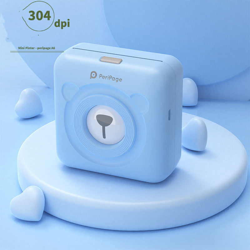 طابعة حرارية لاسلكية صغيرة للملصقات والبطاقات | Mini Bluetooth Wireless Thermal Printer Paper Sticker Label Printer