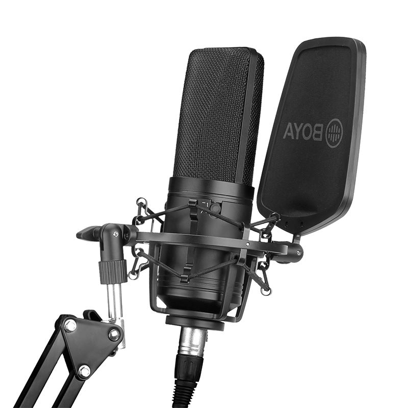 مايكروفون كوندنسر BOYA BY-M1000 بحجرة كبيرة للتسجيل والبث | BOYA BY-M1000 Large Diaphragm Condenser Microphone