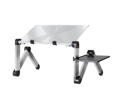 حامل لاب توب مع مسند ماوس قابل للتعديل والطي | Laptop Table Stand With Adjustable Folding Ergonomic Design Stand With Mouse Pad