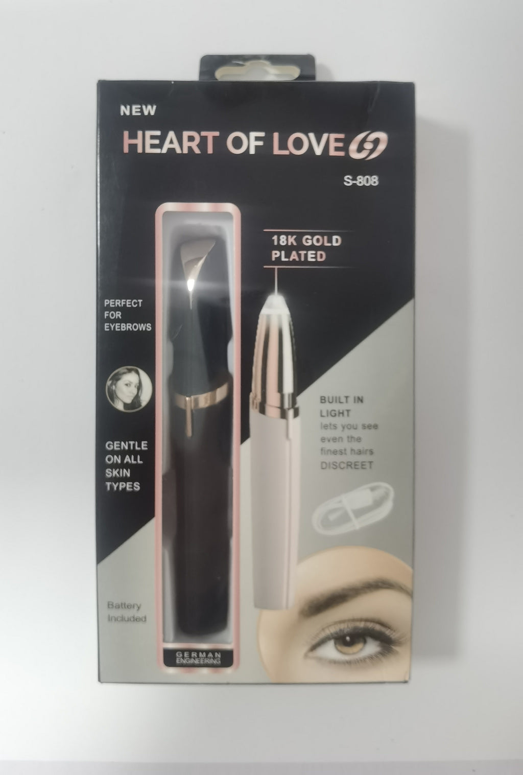 قلم تشكيل الحواجب الكهربائي الصغير | Mini Electric Eyebrow Trimmer Lipstick Brows Pen