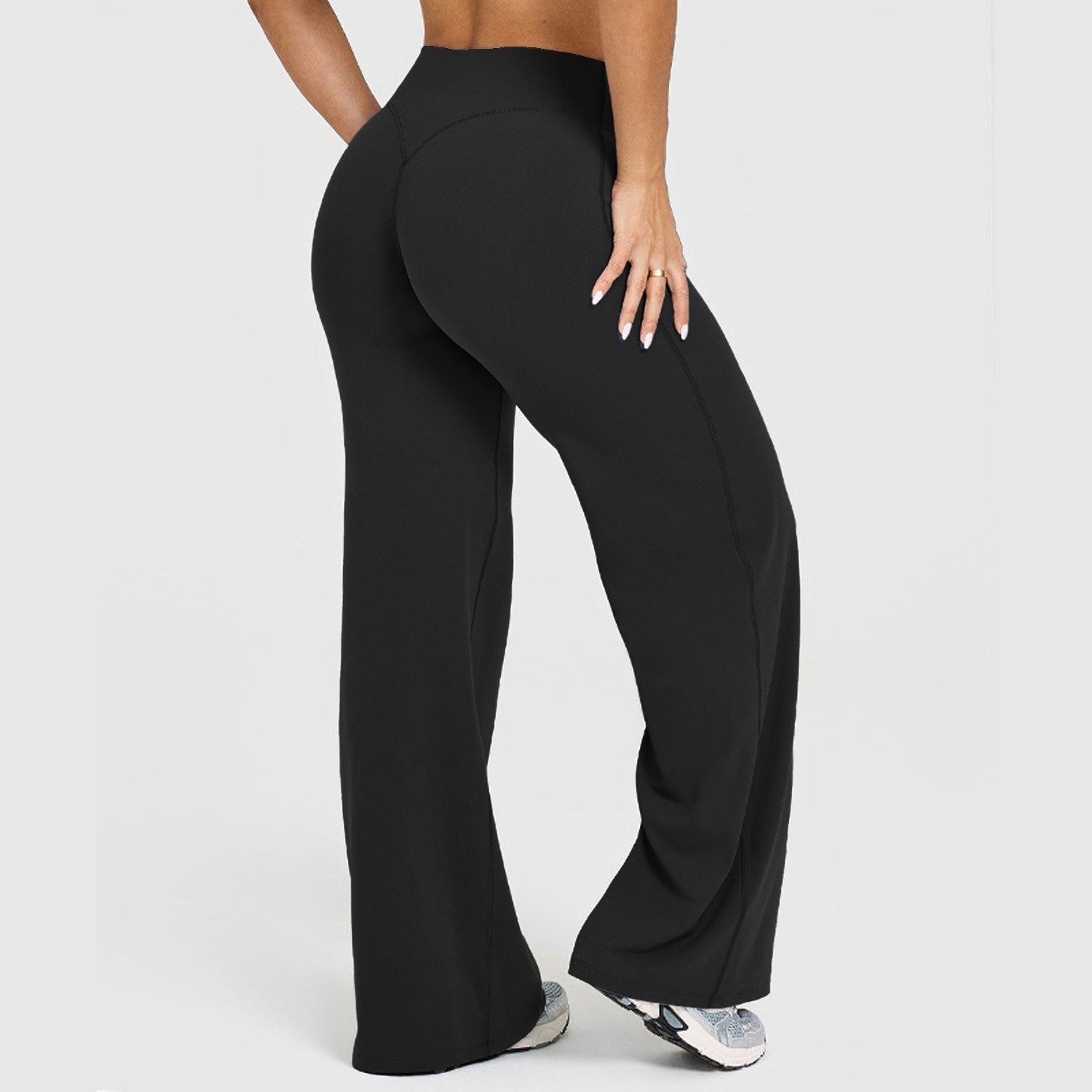 بنطال يوغا نسائي مستقيم للتمارين واللياقة | Women's Straight-leg Yoga Pants Exercise And Fitness Trousers