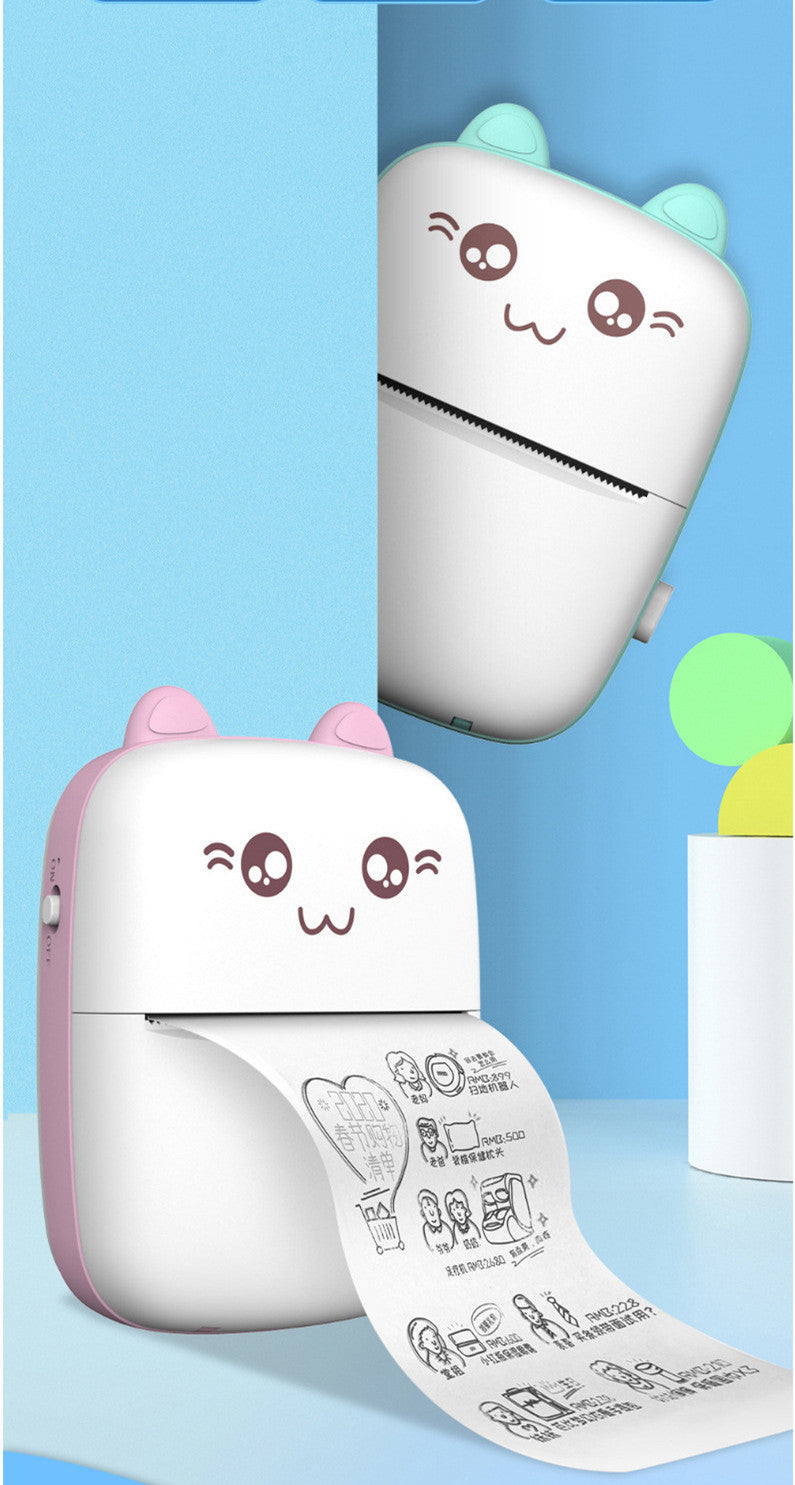 طابعة صغيرة محمولة بلوتوث وايفاي لطباعة الصور من الهاتف | Mini Printer Portable Bluetooth WiFi Mobile Phone Photo Pocket Printer