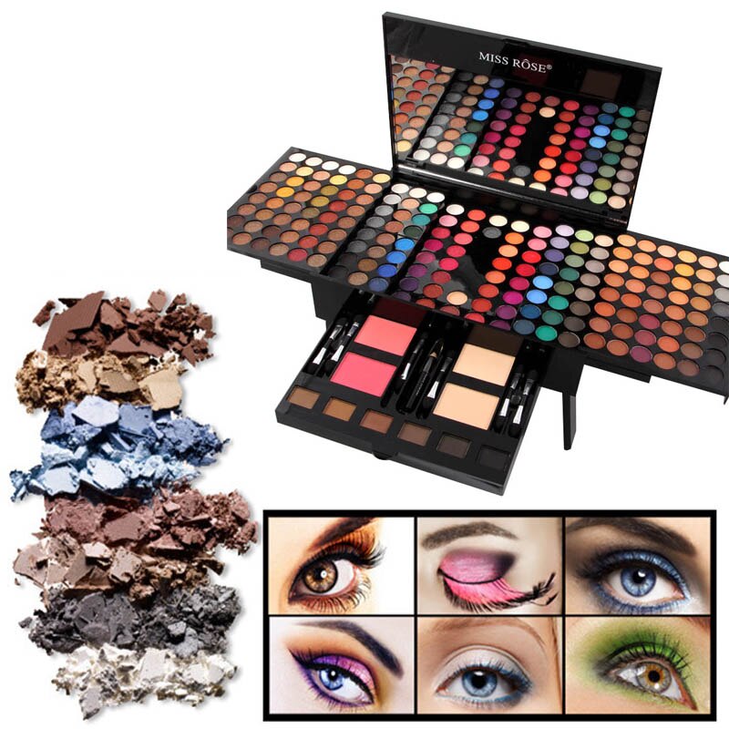 باليت مكياج 180 لون على شكل بيانو | 180 Colors Eyes Shadow Blush Set Personalized Piano-shaped Makeup Palette Box