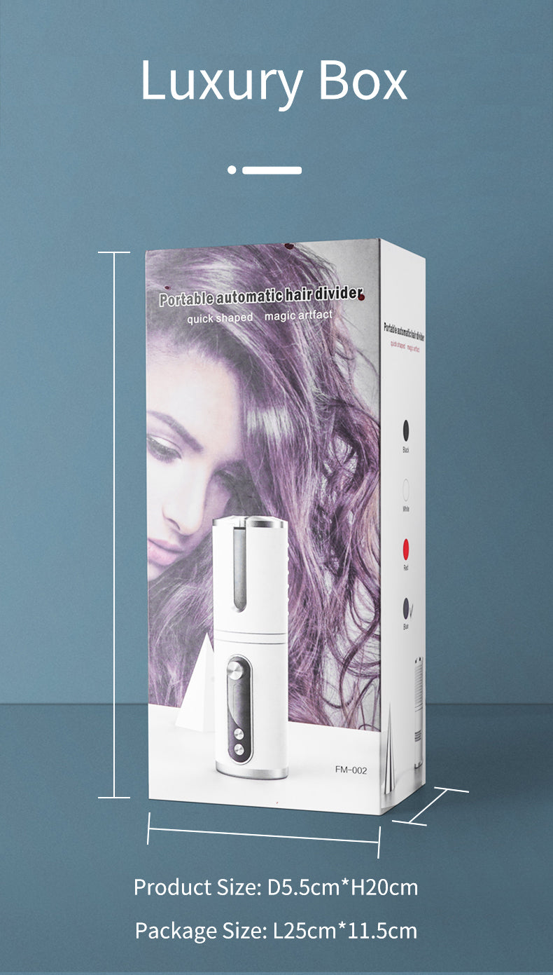 مجعد شعر أوتوماتيكي كهربائي بدوران كامل | Fully Automatic Electric Curling Iron Rotation