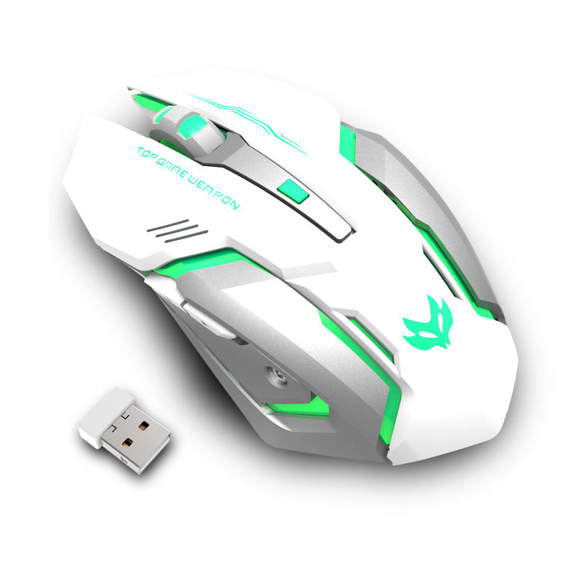 ماوس جيمينج لاسلكي صامت بشحن لاسلكي | Wireless Charging Silent Gaming Mouse Machinery