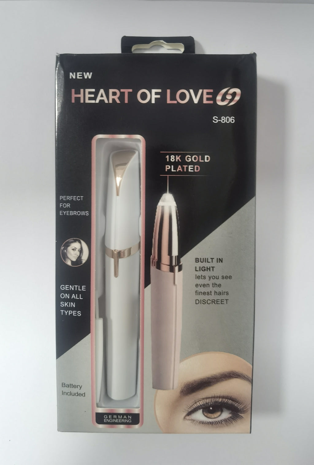قلم تشكيل الحواجب الكهربائي الصغير | Mini Electric Eyebrow Trimmer Lipstick Brows Pen