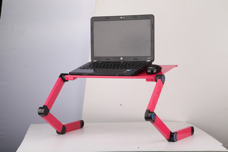حامل لاب توب مع مسند ماوس قابل للتعديل والطي | Laptop Table Stand With Adjustable Folding Ergonomic Design Stand With Mouse Pad