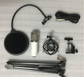 طقم مايكروفون BM800 مع حامل وشبكة وحامل صدمات | BM800 Microphone Set with Cantilever Stand, Pop Filter & Shock Mount