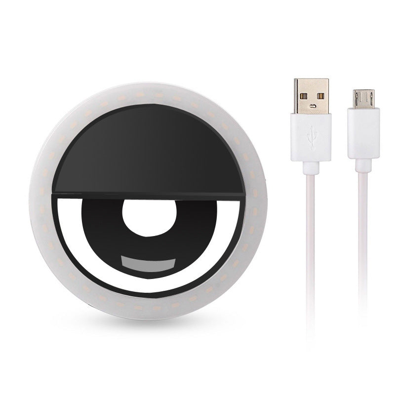 سيلفي سماعة الموبايل USB موديل RK12 | الهاتف المحمول صورة شخصية ملء ضوء USB شحن RK12