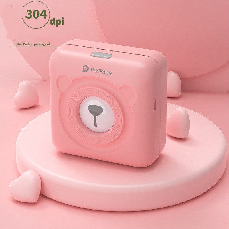 طابعة حرارية لاسلكية صغيرة للملصقات والبطاقات | Mini Bluetooth Wireless Thermal Printer Paper Sticker Label Printer