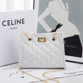 حقيبة كتف صغيرة بسلسلة بخياطة معينية مربعة للنساء | Mini Chain Shoulder Bags Rhombus Sewing Small Square Bags For Women