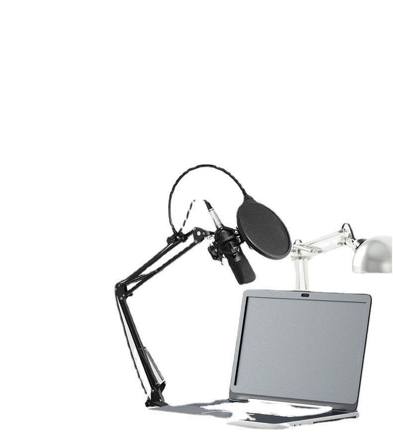 مايكروفون كوندنسر سلكي للهاتف والكمبيوتر والتسجيل | Wired Condenser Microphone for Mobile Phone Computer Recording KTV