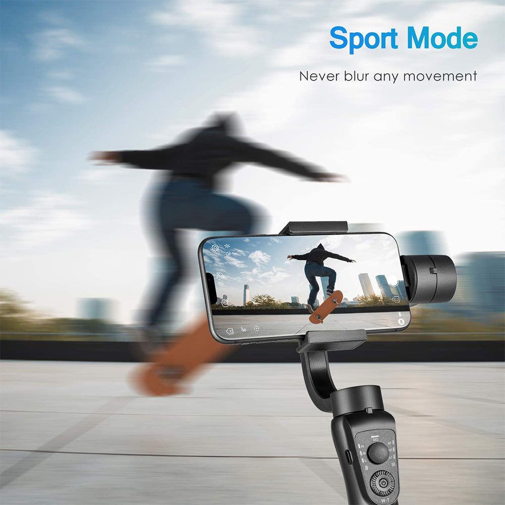 مثبت جيمبال يدوي 3 محاور للهاتف المحمول | Three-Axis Handheld Gimbal Stabilizer Mobile Phone