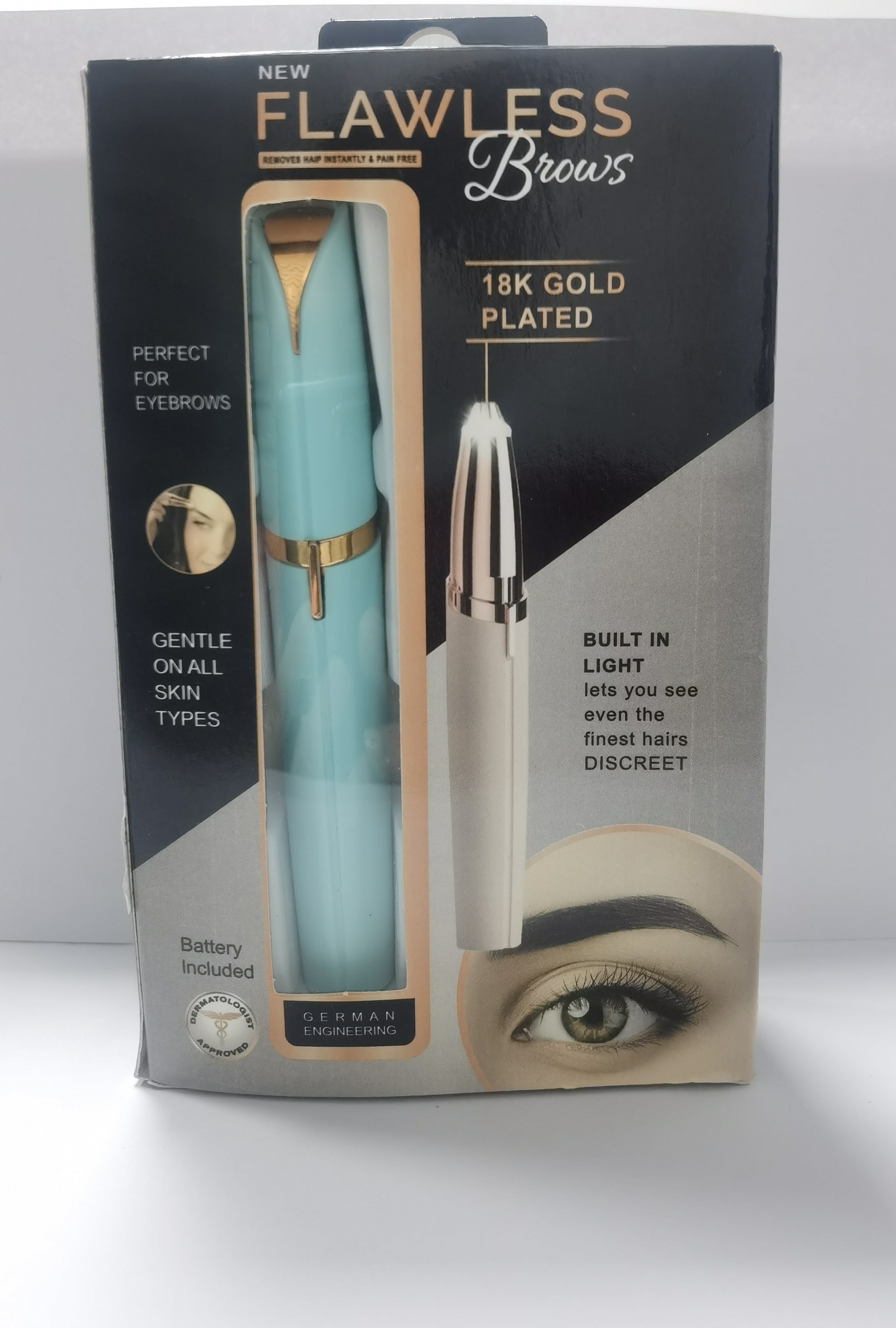 قلم تشكيل الحواجب الكهربائي الصغير | Mini Electric Eyebrow Trimmer Lipstick Brows Pen