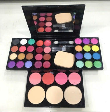 Makeup Box Make-Up Set 24 Color Eyeshadow Lipstick Blush | طقم مكياج 24 لون ظلال عيون أحمر شفاه بلاشر