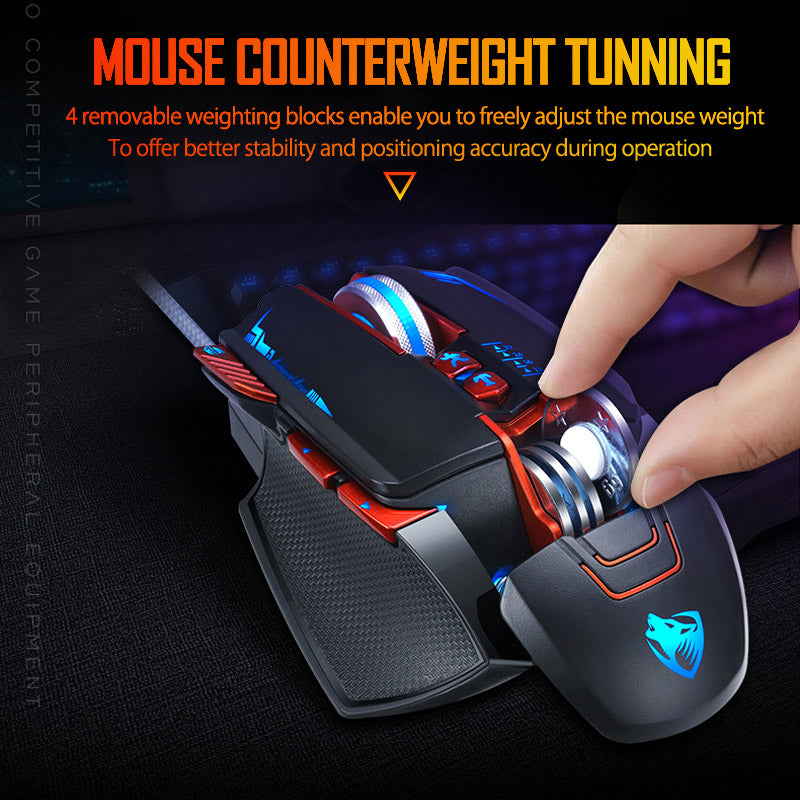 ماوس جيمينج Thunder Wolf V9 احترافي | Thunder Wolf V9 Gaming Mouse Gaming Machine