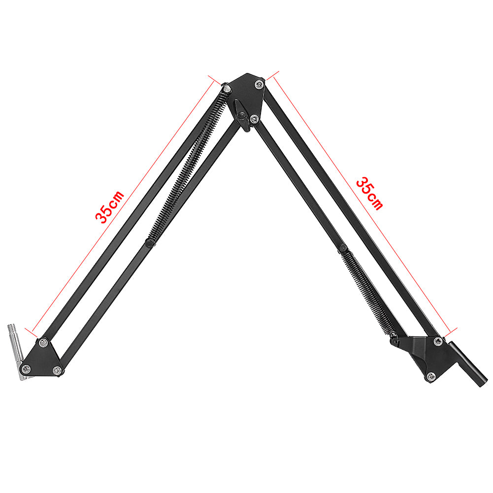 طقم مايكروفون NW-700 احترافي مع حامل مقصي وفلتر وحامل صدمات | NW-700 Professional Condenser Microphone Kit with Scissor Arm Stand Pop Filter Shock Mount