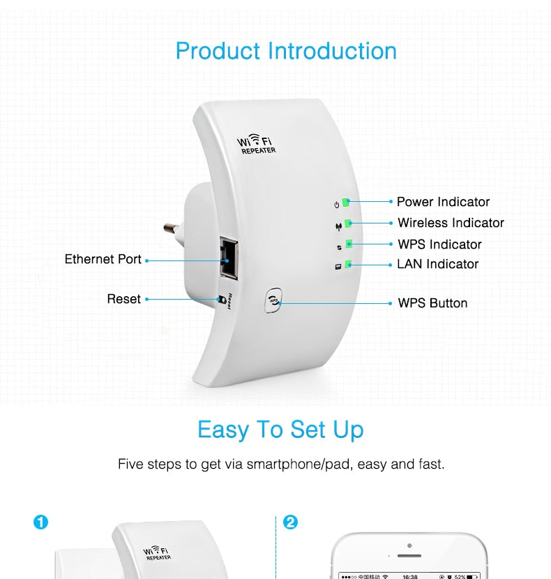موسع وايفاي لتقوية وتوسيع نطاق الإشارة | Wifi Repeater