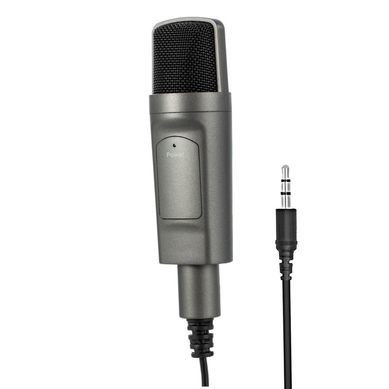 مايكروفون USB كوندنسر للكمبيوتر والبث المباشر | USB Condenser Microphone for Computer Desktop & Live Recording