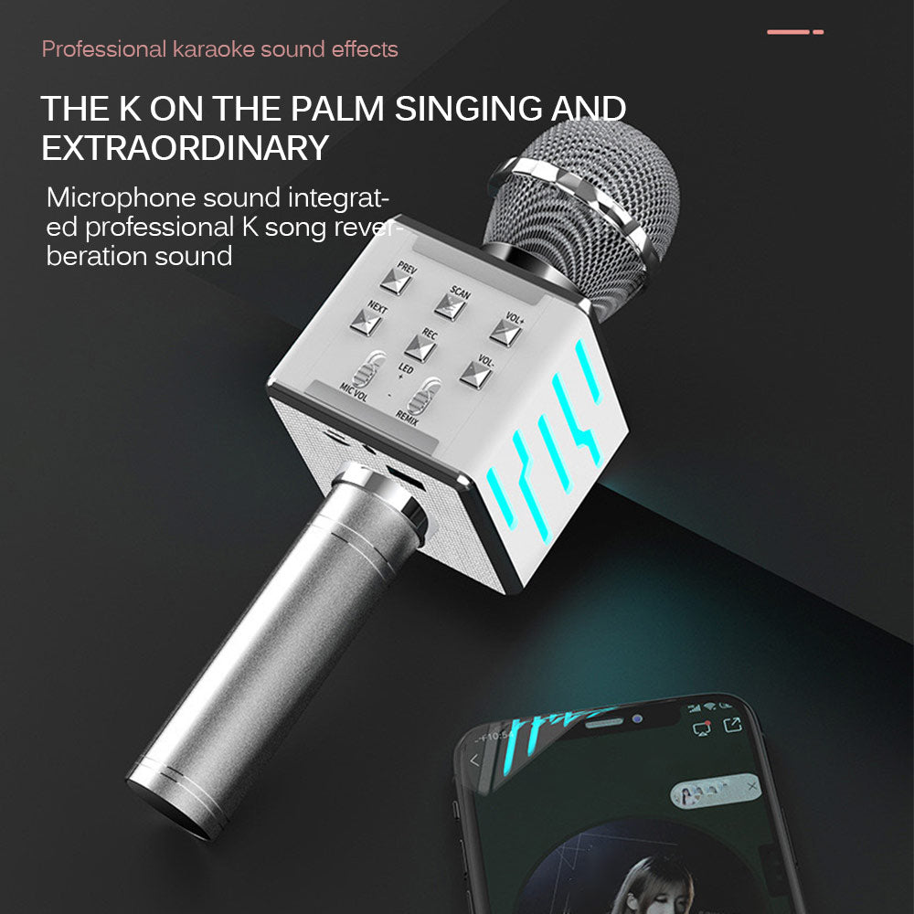 مايكروفون كوندنسر لاسلكي بلوتوث متعدد الاستخدامات | Wireless Bluetooth Condenser Microphone Audio Integrated