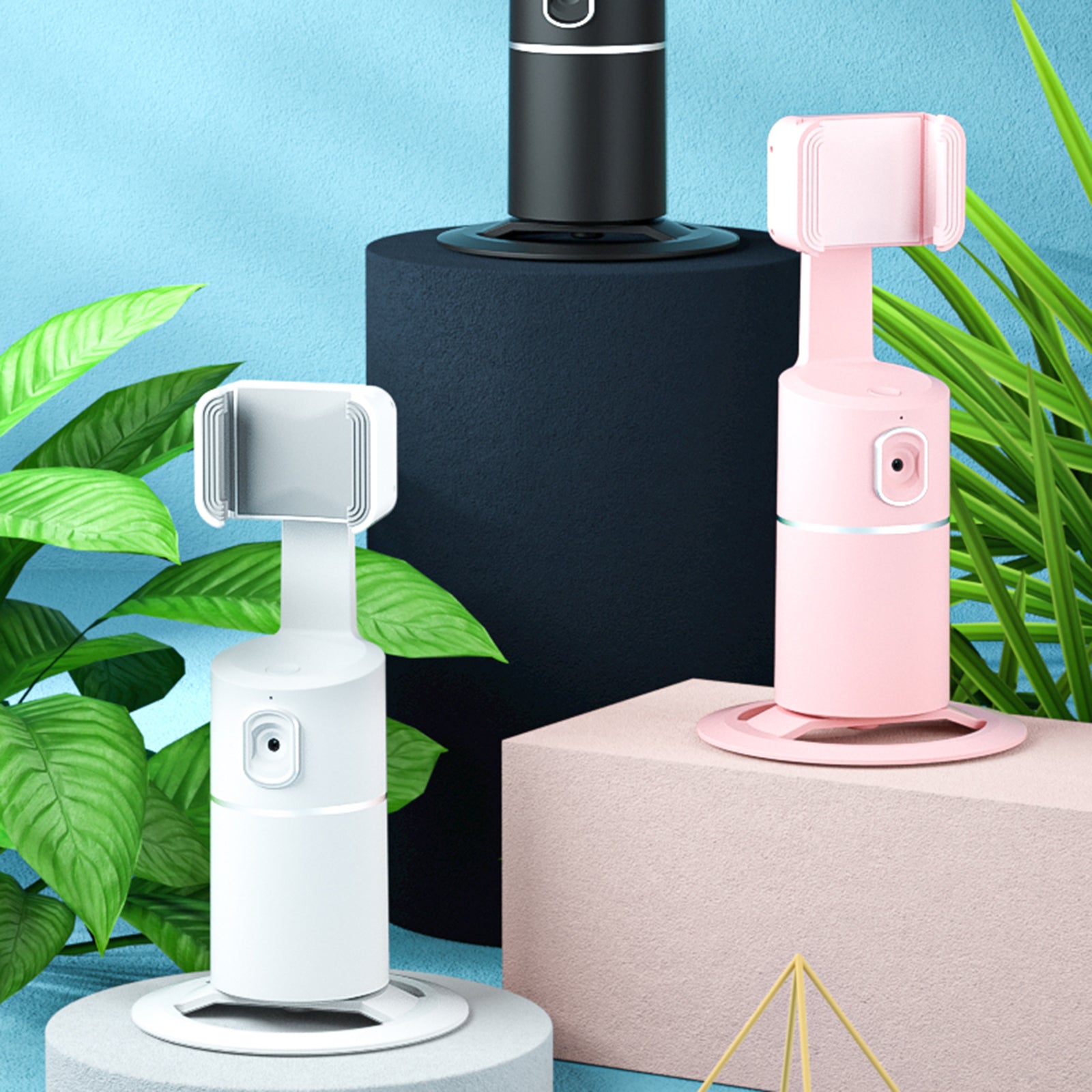 Smart Face Recognition Tracking PTZ Mobile Phone Stand Live Broadcast | حامل هاتف ذكي بتتبع الوجه للبث المباشر