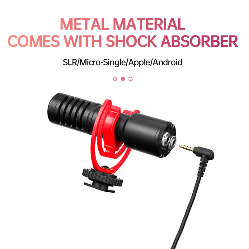 مايكروفون سلكي للهاتف وللكاميرا SLR | Mobile Phone Wired Microphone for SLR Camera