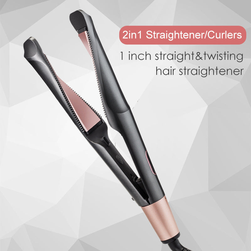 مشط تجعيد وفرد شعر مزدوج الوظيفة للتجعيد والفرد | Twisted Curling Comb And Straightener Dual Purpose Hair Styler