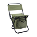 كرسي تخييم قابل للطي مع حقيبة تبريد | Folding Fishing Chair Backpack with Cooler Bag Portable Camping Chair