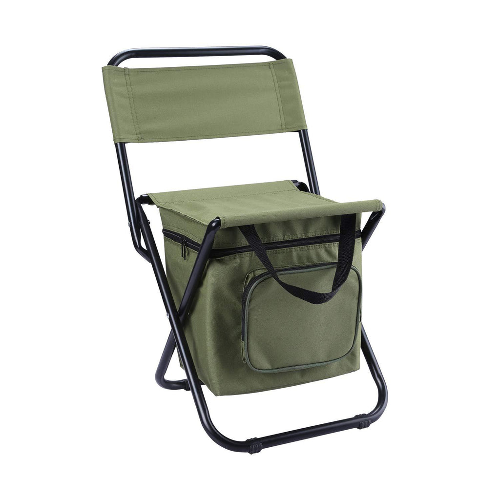 كرسي تخييم قابل للطي مع حقيبة تبريد | Folding Fishing Chair Backpack with Cooler Bag Portable Camping Chair