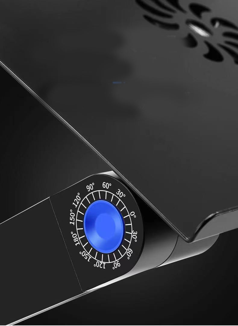 طاولة كمبيوتر قابلة للطي مع مروحتين لتبريد اللابتوب | Folding Computer Desk Notebook Computer Stable With Double Fan