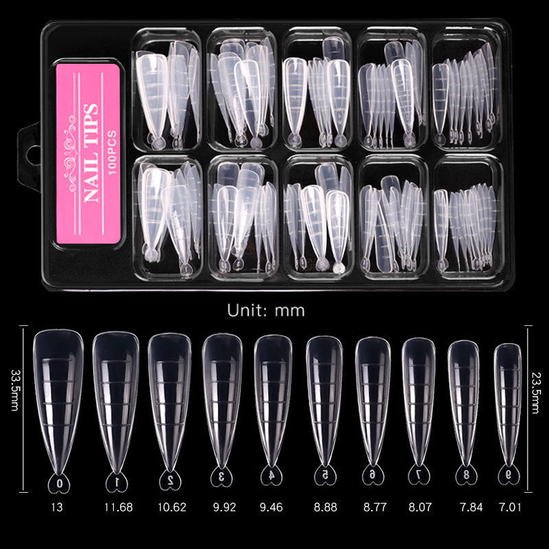 أظافر صناعية رقيقة 100 قطعة | Nail Art Sheets Ultra-thin 100 Pieces