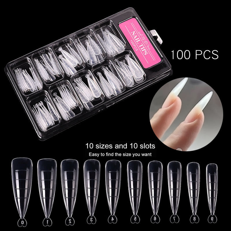 أظافر صناعية رقيقة 100 قطعة | Nail Art Sheets Ultra-thin 100 Pieces