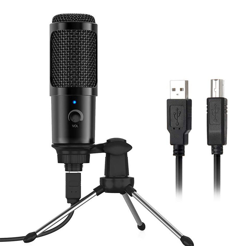 مايكروفون سلكي للكمبيوتر والبث المباشر | Wired Microphone Computer K Song Live Microphone