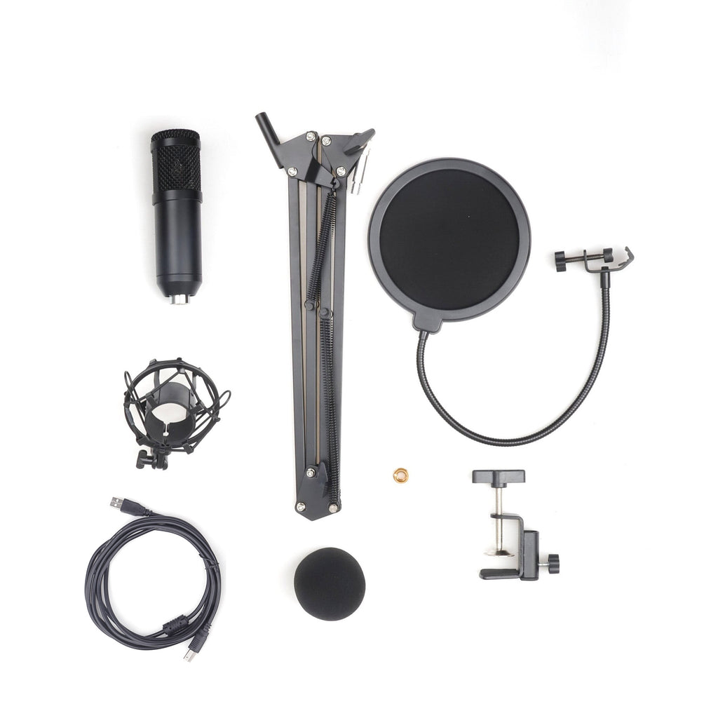 مايكروفون BM-800 كوندنسر USB بجودة 192KHz 24Bit للتسجيل والبث | BM-800 192KHz 24Bit USB Condenser Microphone for Recording Live Streaming