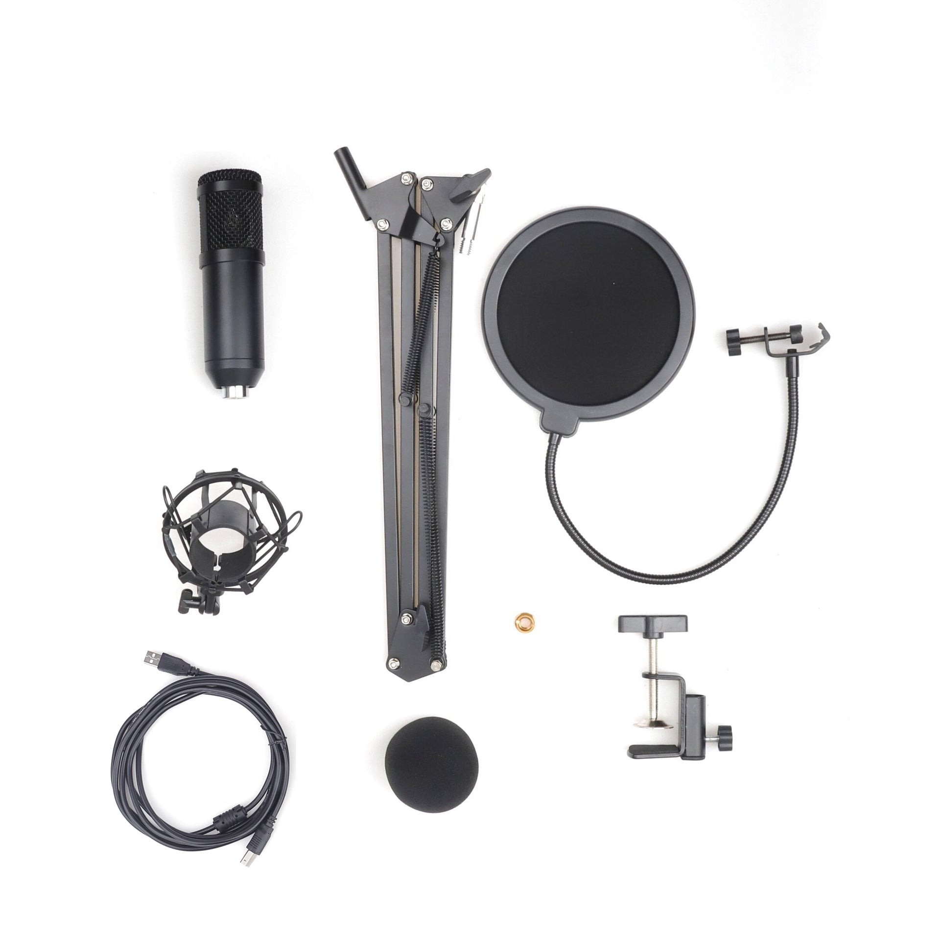 مايكروفون BM-800 كوندنسر USB بجودة 192KHz 24Bit للتسجيل والبث | BM-800 192KHz 24Bit USB Condenser Microphone for Recording Live Streaming