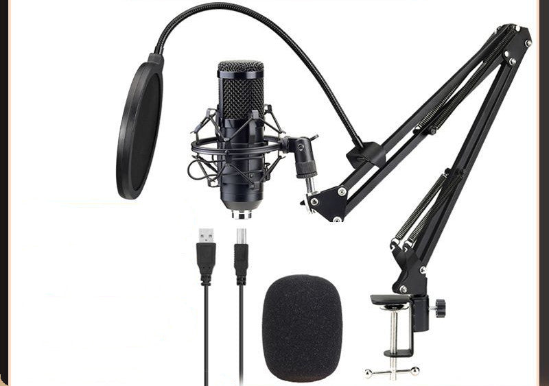 مايكروفون BM-800 كوندنسر USB بجودة 192KHz 24Bit للتسجيل والبث | BM-800 192KHz 24Bit USB Condenser Microphone for Recording Live Streaming