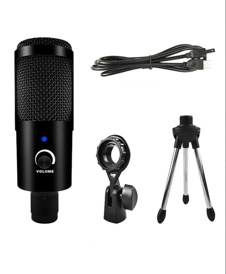 مايكروفون كوندنسر USB للكمبيوتر والبث المباشر 192KHz | Computer USB Live Condenser Microphone 192KHz 24Bit