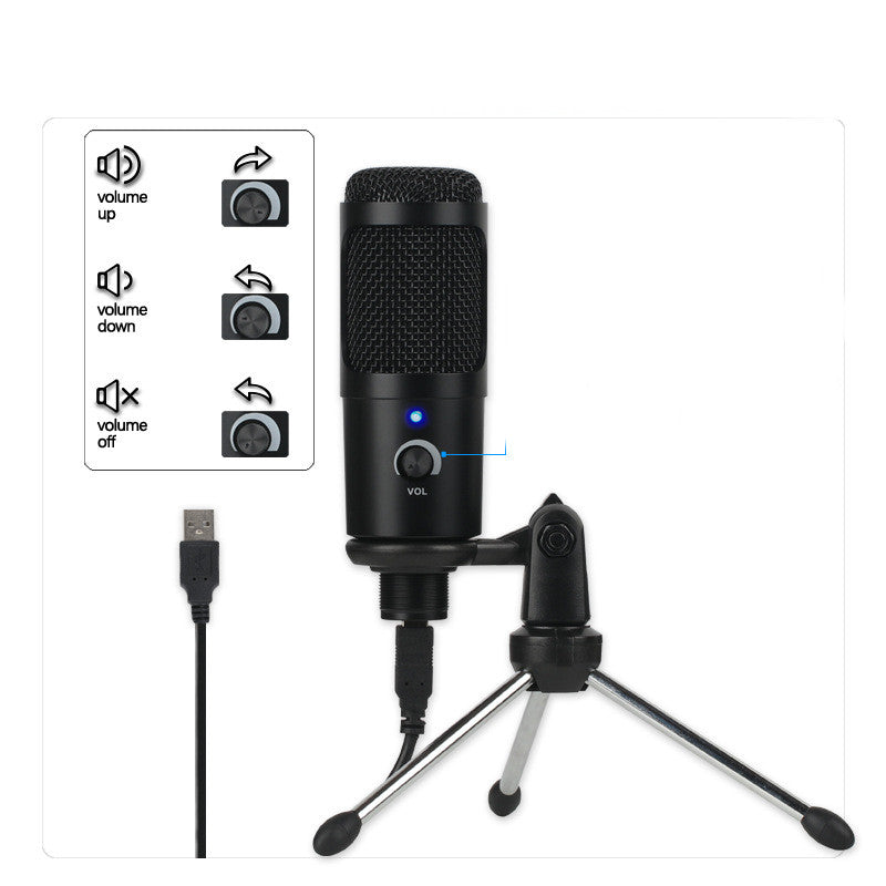 ميكروفون كوندنسر للألعاب والتسجيل والبث المباشر | Condenser Microphone for Gaming Live Recording