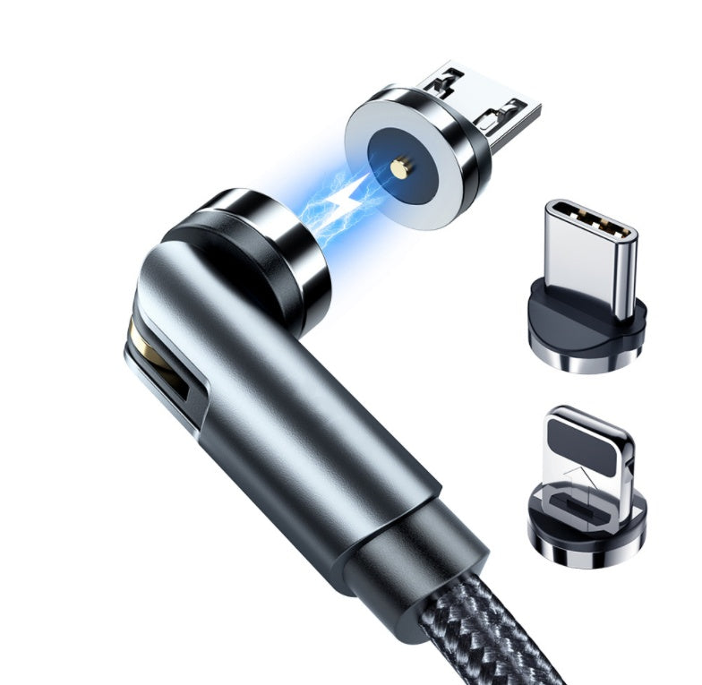 كابل شحن مغناطيسي دوار 360 درجة سريع الشحن | Essager Rotate Magnetic Cable 360 Degree USB Type C Fast Charging