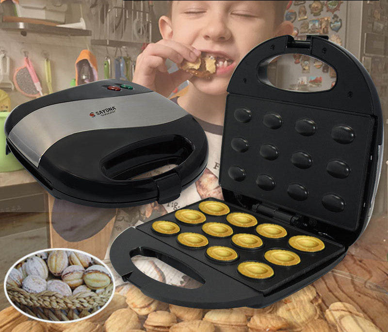 صانعة السندويشات والمكسرات المنزلية الصغيرة | Mini Home Nut Sandwich Maker Baking Machine
