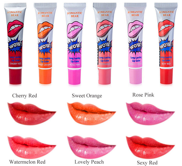Color-Fast Tear-Off Lip Gloss Lipstick | أحمر شفاه لامع ثابت اللون قابل للتقشير