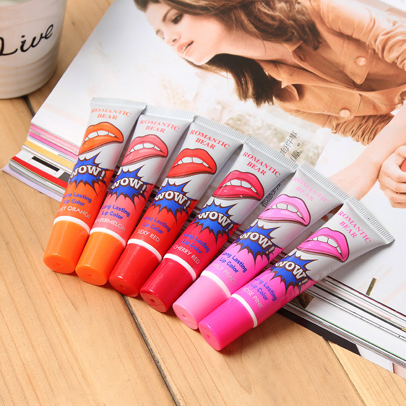 Color-Fast Tear-Off Lip Gloss Lipstick | أحمر شفاه لامع ثابت اللون قابل للتقشير