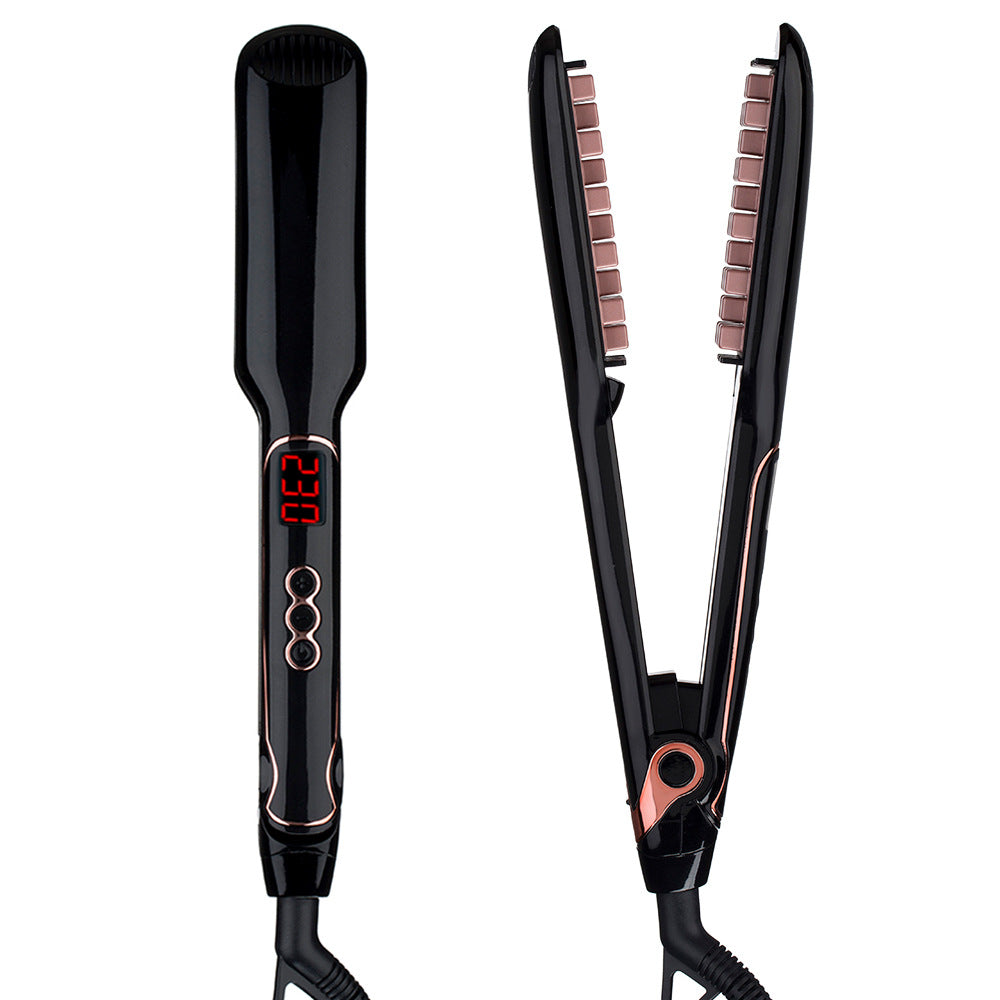مكواة شعر للتصفيف والتكثيف | Hairdressing Tools Fluffy Hair Straightener Styling Hair Straightener
