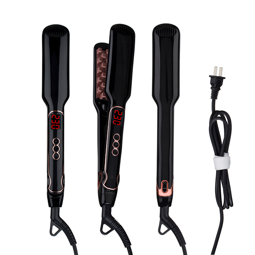 مكواة شعر للتصفيف والتكثيف | Hairdressing Tools Fluffy Hair Straightener Styling Hair Straightener